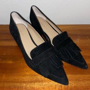 Ann Taylor Black tassel pumps